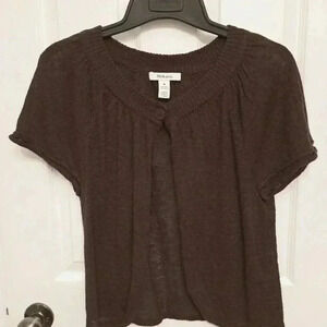 ❤️ Style & Co. Brown Short Sleeved Sweater Medium